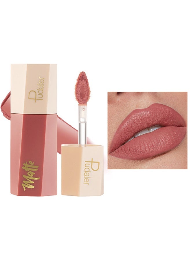 بوداير أحمر شفاه سائل مطفي، ملمع شفاه، صبغة شفاه مقاومة للماء طويلة الأمد، لا تلتصق بالكوب ولا تتلاشى، لمعة شفاه احترافية، هدية مكياج للنساء (05) - Image 1